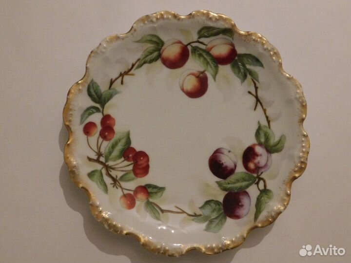 Старинная декоративная тарелка Limoges