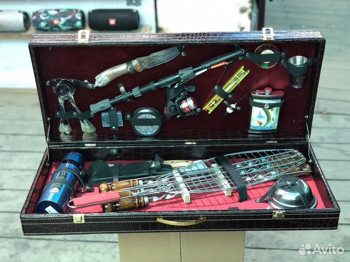 Подарочный шашлычный набор,рыбак