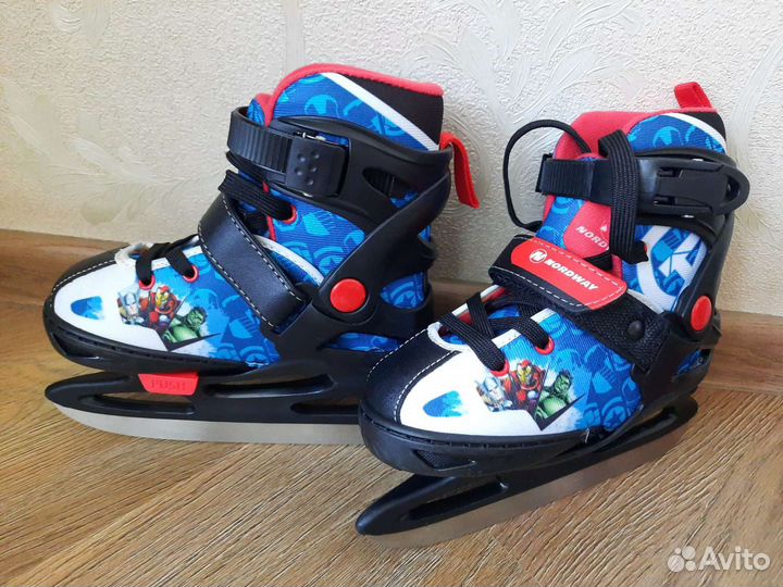 Коньки ледовые+сумка Nordway 