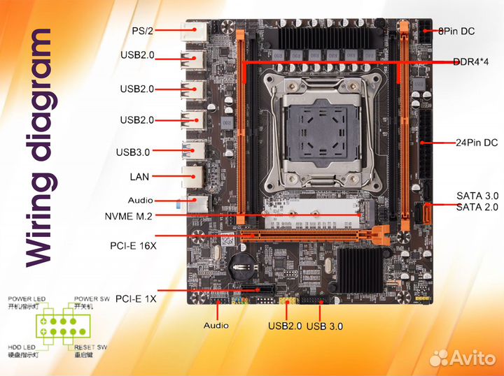 Комплект x99 + 2670v3 + 16гб DDR4