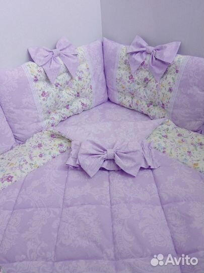 Бортики подушки в детскую кроватку