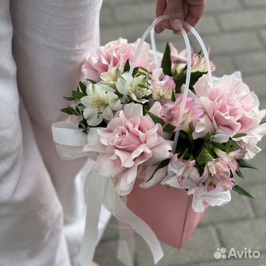 Сумочка с цветами на 14 февраля