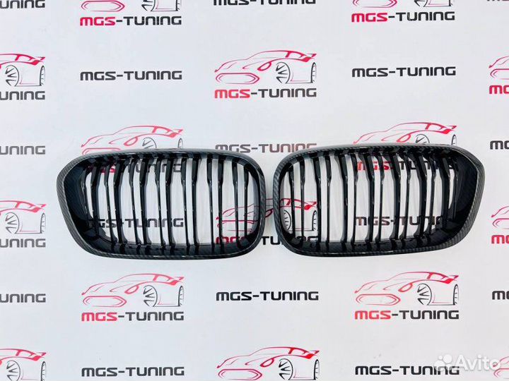 Ноздри BMW 1 серии f20 15-19г Под карбон