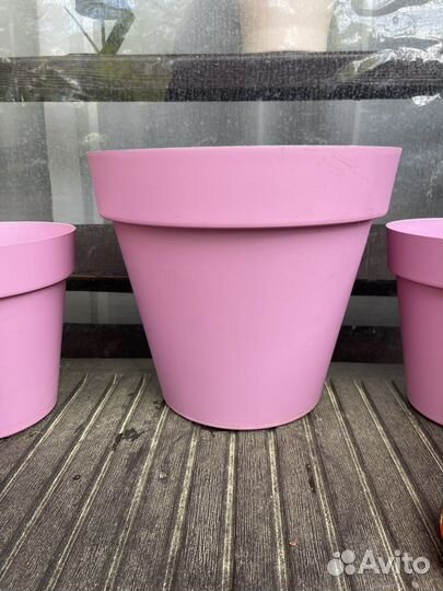 Горшки для растений розовые