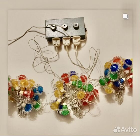 Гирлянда СССР елочные игрушки