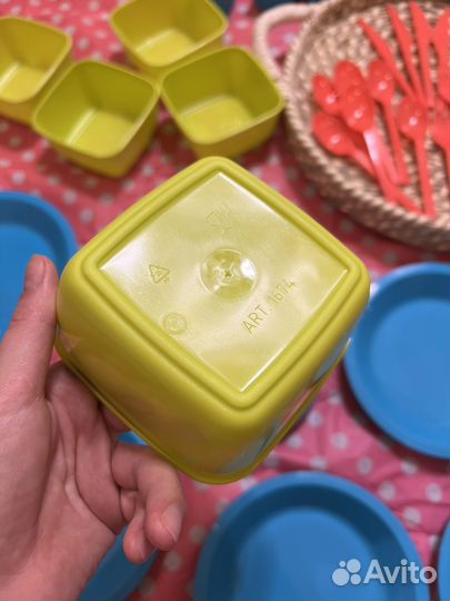 Набор для пикника пищевой пластик на 6 человек