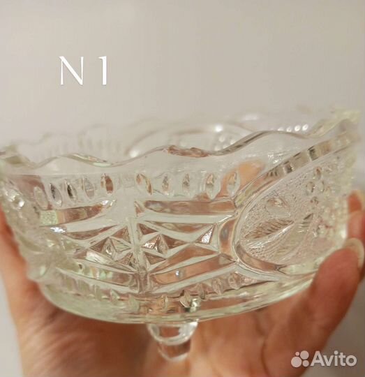 Конфетница хрусталь СССР