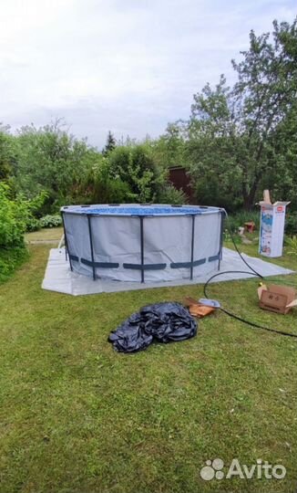 Каркасный бассейн 366 на 122 новый