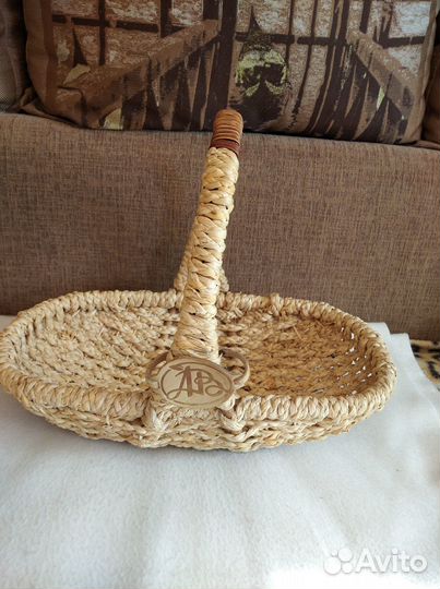 Плетеные корзинки из джута