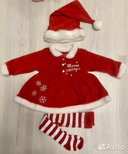 Новогодний костюм, платье для девочки 62 - 68