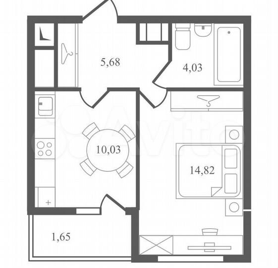 1-к. квартира, 36,2 м², 7/11 эт.
