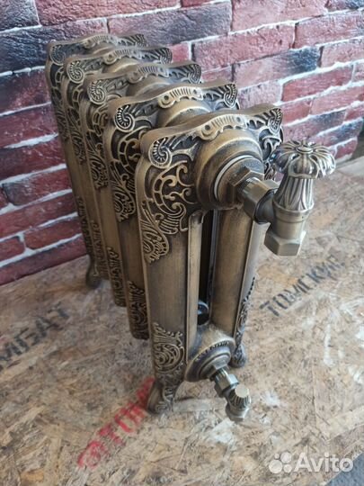 Чугунные Батареи Ретро Стиль Дизайн Узоры Ножки
