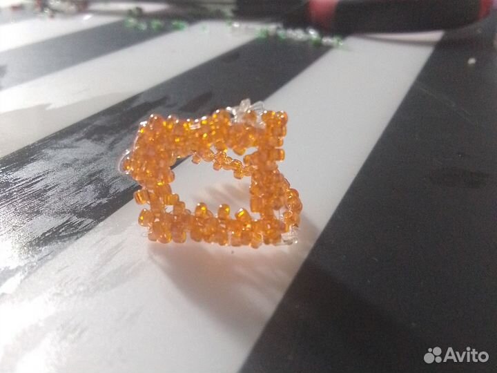 Кольцо из бисера