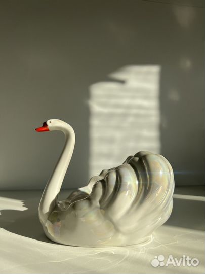 Конфетница ваза статуэтка Лебедь СССР