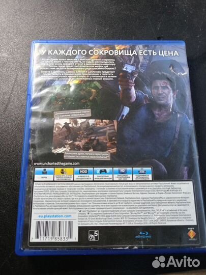 Игра на Ps4 Uncharted 4