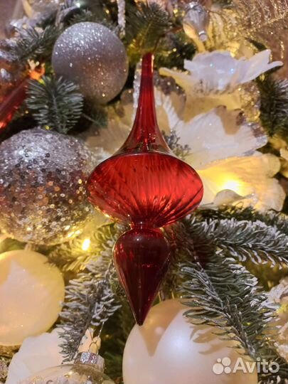 Ёлочные украшения стекло