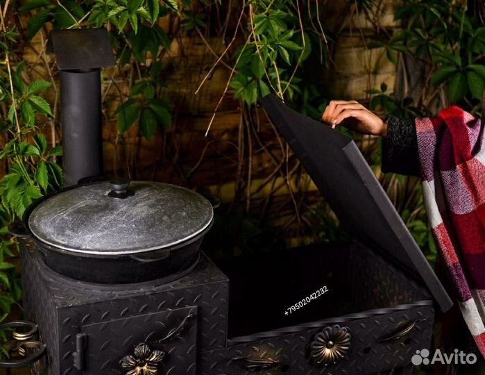 Шикарный кованый мангал 4 мм