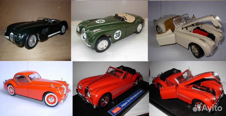 1/18 модели Англия Jaguar Lotus Bentley MG и др