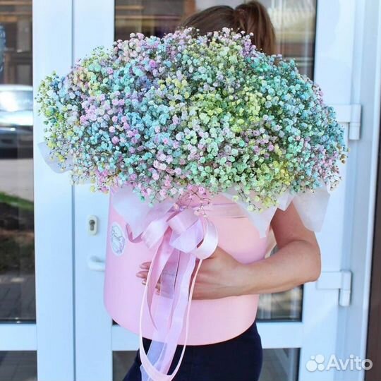 Гипсофила коробка огромная цветы гигантская