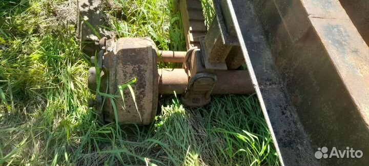 Ось со ступицами, балка для прицепа, телеги