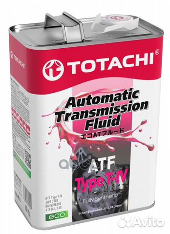 Totachi ATF type T-IV синт. 4л 4562374691025 TO