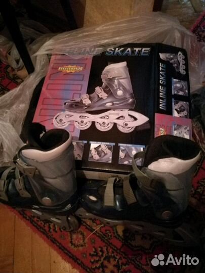 Роликовые коньки с защитой 38 размер