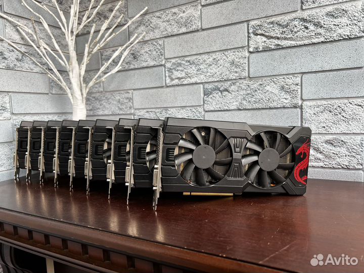 Видеокарта Rx 570 8GB Red Dragon/Пломба