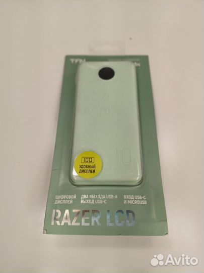 Повербанк TFN 10000mAh Razer 10 PD mint