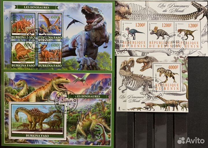 Почтовые марки Динозавры ч.2