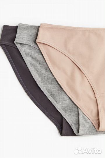 Хлопковые трусики/бикини h&m 7 шт. S