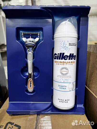 Бритва gillette, гель для бритья, пена, шампунь