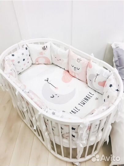 Бортики в кроватку 12 шт