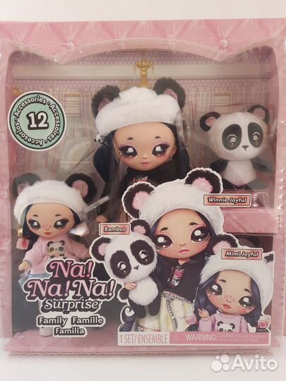 Кукла Na Na Na Family panda Семья Панда оригинал