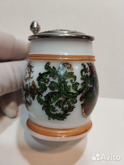 Коллекционная мини кружка клеймо BMF Zinn Germany