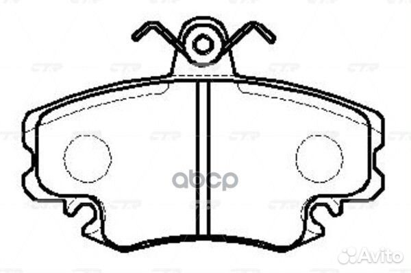 Колодки тормозные renault logan 04/sandero 08