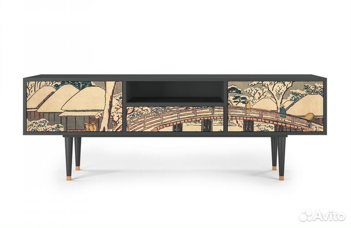 Тв-тумба T6 - Антрацит - Katabira River