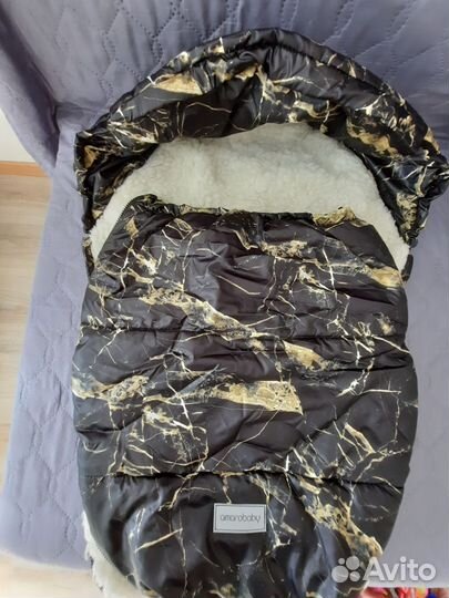 Конверт в коляску зимний меховой, 85 см