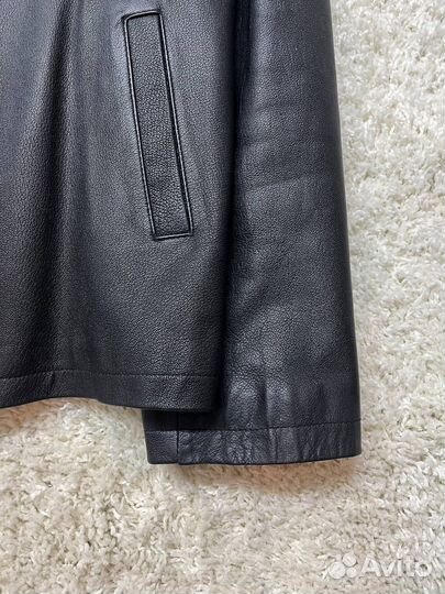 Кожаная куртка stone island мужская