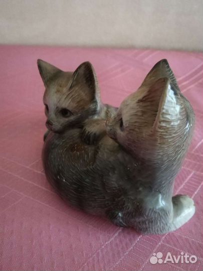 Статуэтка фарфор Германия Два котенка