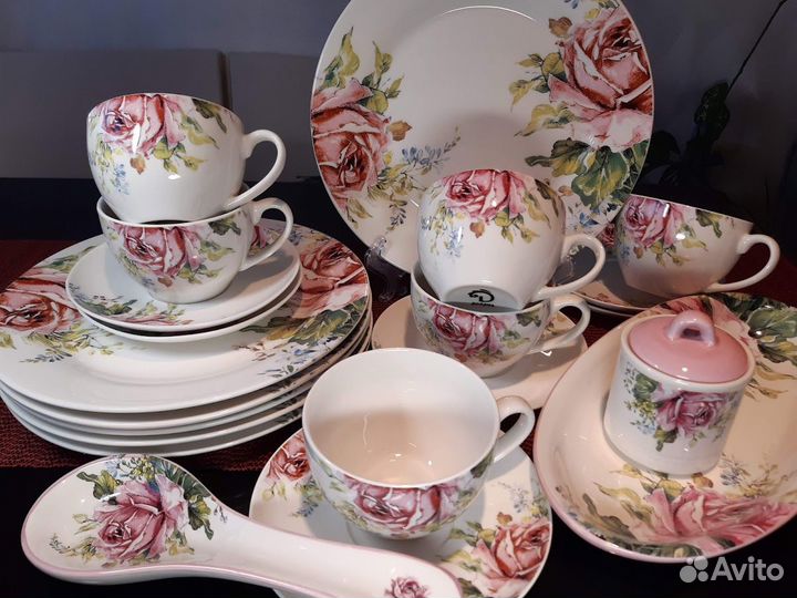 Посуда коллекции Розы. Можно купить попредметно