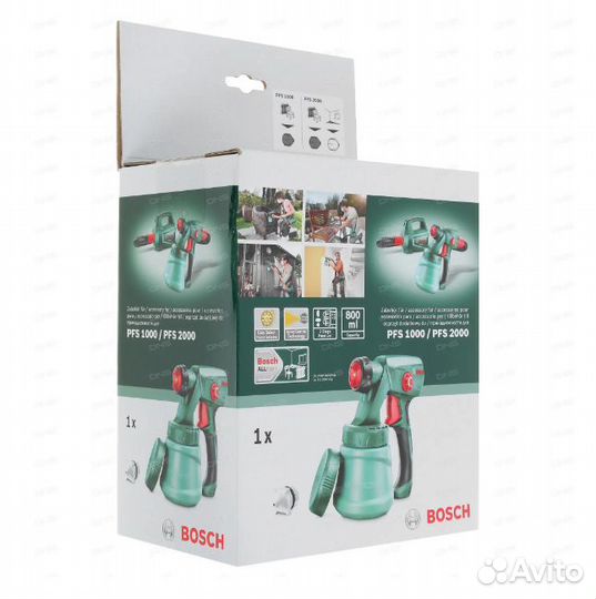 Пистолет краскораспылителя Bosch 1600A008W7 (Новый