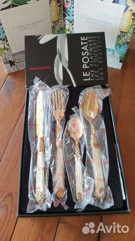 Цветные столовые приборы Casa Bugatti Compact