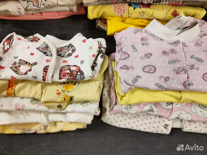 Огромный пакет вещей для девочки до 6 месяцев