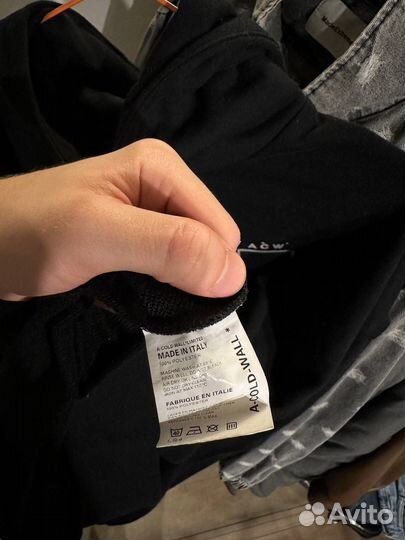 Худи A Cold Wall Black Logo Over Оригинал