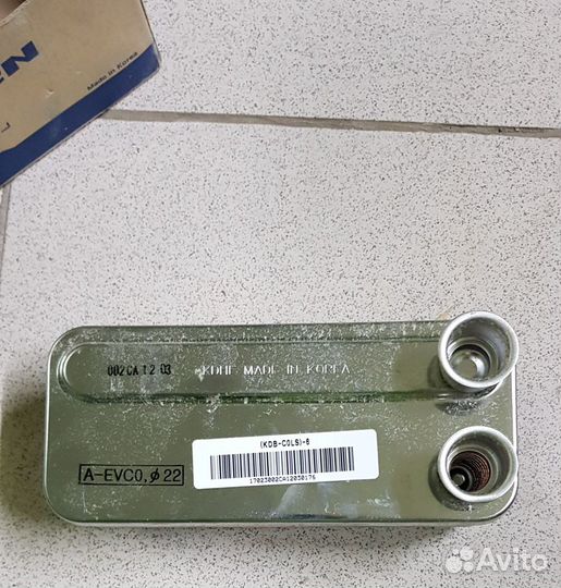 Паяный теплообменник д/котла Навьен, вторичный