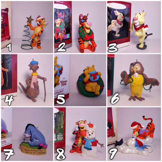 Елочные игрушки герои мультика Винни пух