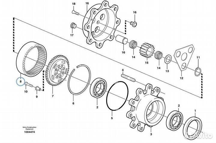 63190 Шестерня корончатая планетарного редуктора