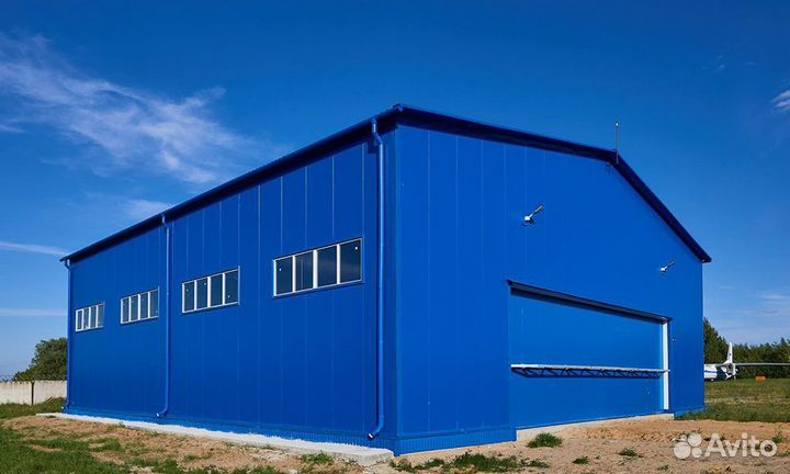 Ангары из сендвич панели