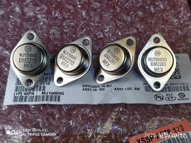 MJ15003 MJ15004 оригинальные транзисторы