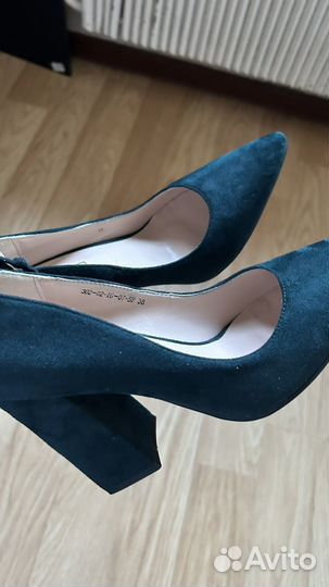 Туфли на толстом каблуке